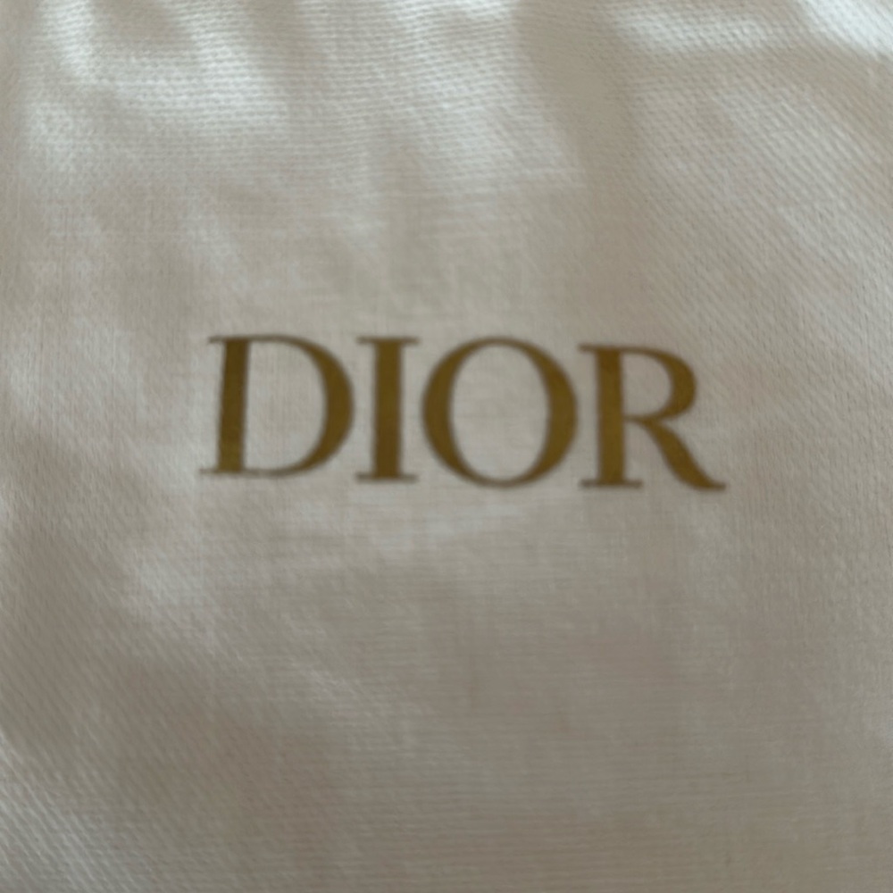 Dior White Drawstring Pouch Small - image 3